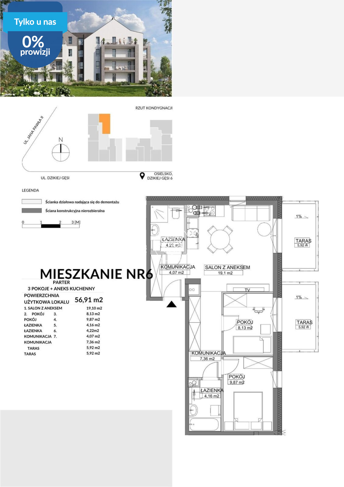 Mieszkanie Sprzedaż Osielsko Dzikiej Gęsi