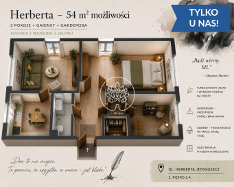 Mieszkanie Sprzedaż  Szwederowo Zbigniewa Herberta