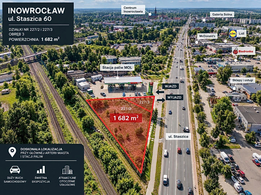 Działka Sprzedaż Inowrocław Stanisława Staszica 2