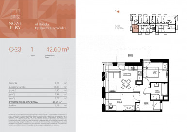 Mieszkanie Sprzedaż Bydgoszcz Czyżkówko Flisacka