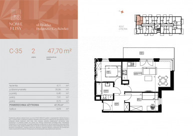 Mieszkanie Sprzedaż Bydgoszcz Czyżkówko Flisacka